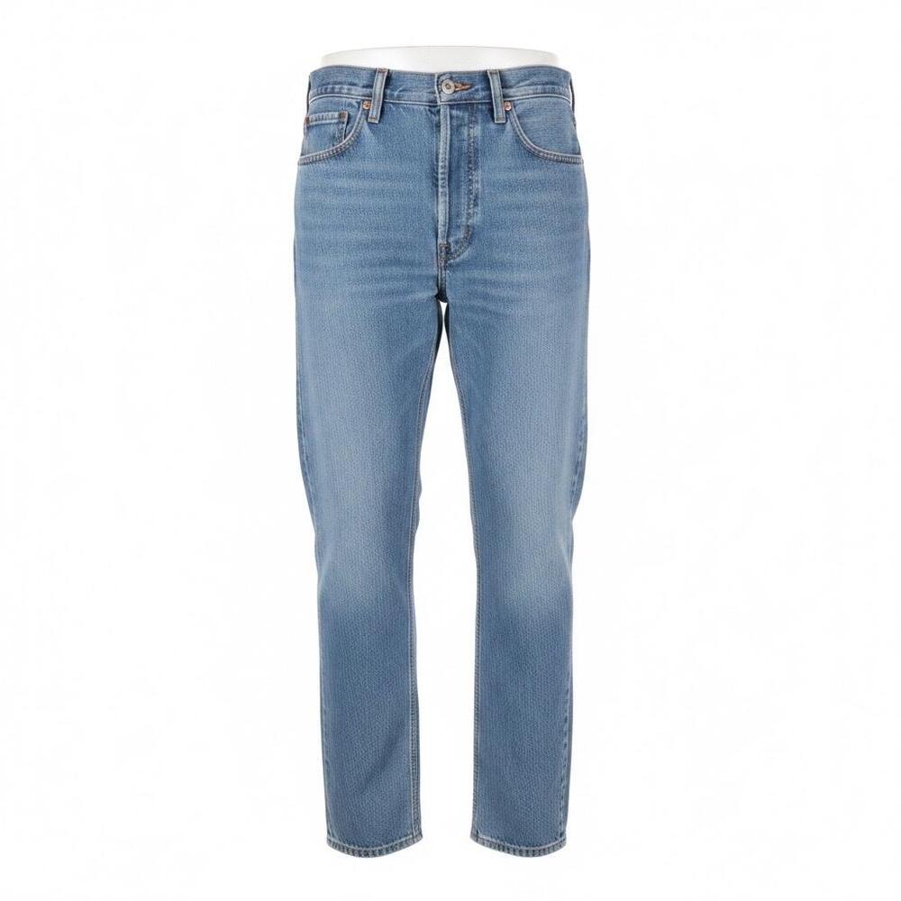 Levis 505 Jeans Mens 33x32 Regular Fit Mid Rise Blue Denim Straight Leg